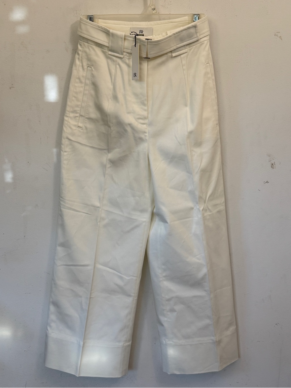 NWT Banana Republic Cream High-Rise Trousers XS